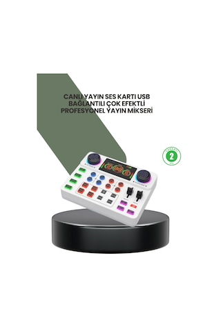 Drnds Podcast Karaoke Ve Sosyal Medya Yayınları İçin Ses Kartı