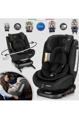 Elele Modenafix 360 Dönebilen İsofixli Oto Koltuğu 0-36 Kg Siyah