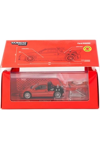 Nessiworld Works 1/64 Ford Rs200 Red
