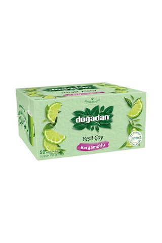 Doğadan Bergamotlu Yeşil Çay Süzen Poşet 50'li