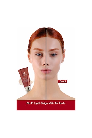 Missha Yoğun Kapatıcılık Sunan BB Krem M Perfect Cover BB Cream Ex No: 21