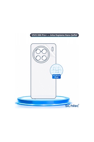 Schitec Vıvo X90 Pro+ Uyumlu Arka Yüzey Hidrojel Koruyucu Film 30906388