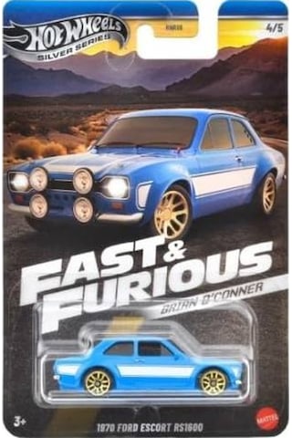 Hot Wheels Silver Brian O'conner Seti 4/5 1970 Ford Escort Rs1600 Mavi