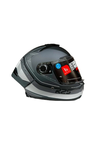 Mt Thunder 4 SV R25 C2 Şeffaf Vizör Kask Mat Gri
