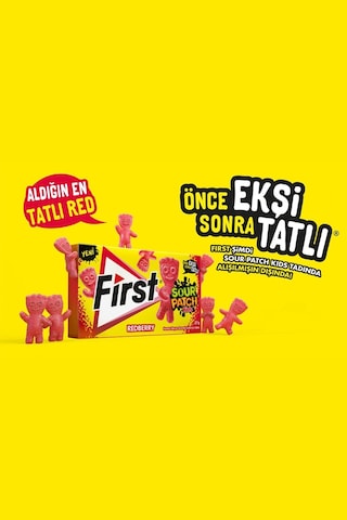 First Spk Kırmızı Meyve Aromalı Sakız 27 Gr - 12 Adet