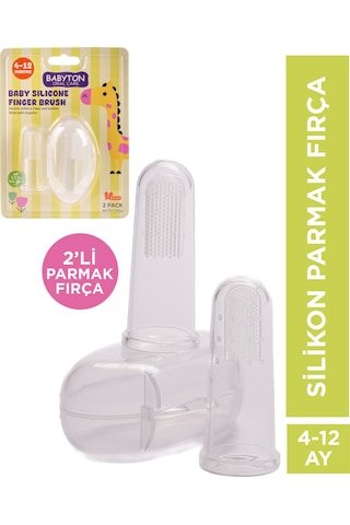 Babyton İkili Silikon Parmak Fırça