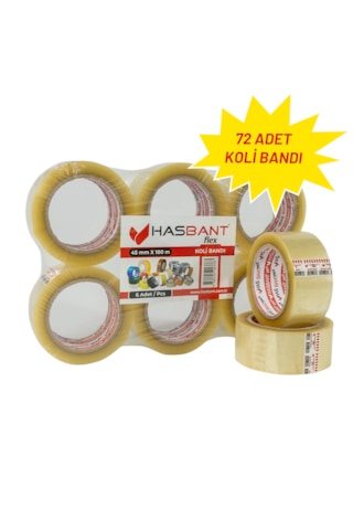 Has Bant Flex 45mmx100m Koli Bandı - 72 Adet 72 Adet