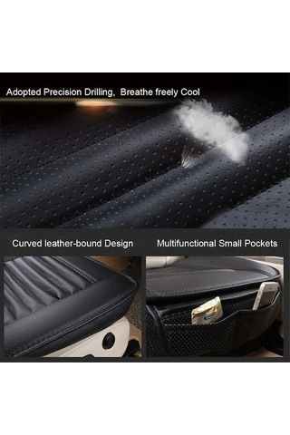 Novahub Konforlu Deri Bambu Koltuk Kılıfı