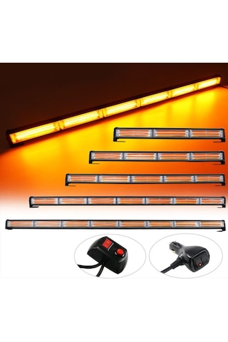 Off Road Led Bar 120cm Sarı Sarı Cob Led Çakarlı Led Bar 8 Ledli