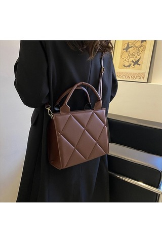 Didadodo Şık, Elmas Detaylı Tote Çanta-siyah, Gümüş Renk Siyah