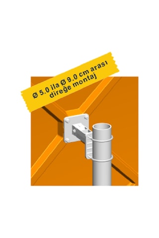 Trafik Güvenlik Aynası 80 Cm Flanşlı Direk Set 12227tga Ürün Ko