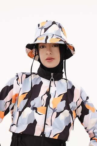 Desenli Bucket Şapka Rş-113 Pera Çiçek Siyah Siyah