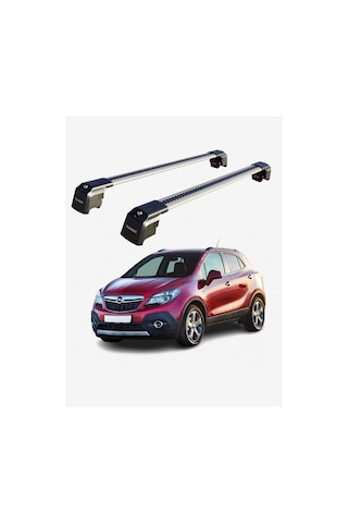 Opel Mokka 2013-2020 Trx2 Thunder Carrier Kilitli Ara Atkı Taşıyıcı Tavan Barı Siyah