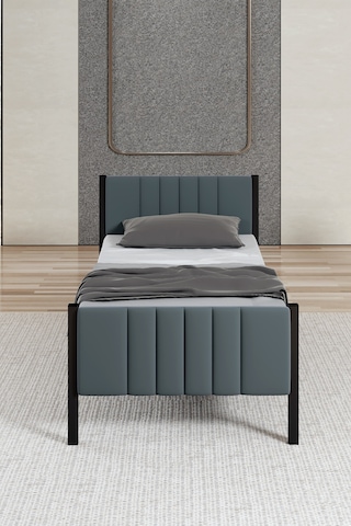 Mobpazar Lotus Metal Karyola 90 x 190 CM Antrasit