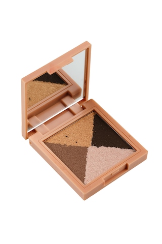 4'lü Toz Far Bronze Heat 03 Mat & Işıltılı Talc Free Hyalüronik Asit & E Vitamini / My Joy Eyeshadow Quad Çok Renkli
