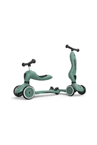 Oturaklı Çocuk Scooter - Yeşil Renkli Ve Dayanıklı Tasarım Açık Füme - Füme - Kahverengi