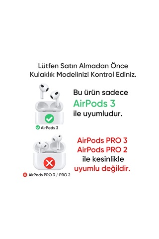 Airpods Uyumlu 3 İçin Armor Serisi Darbelere Karşı Ultra Güçlü Koruma Fiber Karbon Arka Tasarım Airpods Uyumlu Kılıfı Laciv