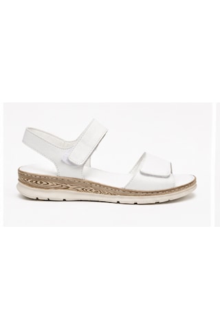 N Napa Shoe Np.2671.beyaz Deri Sandalet