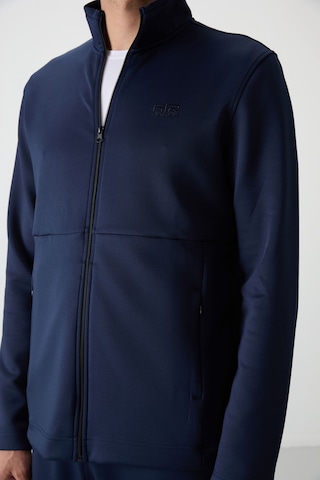 Tommy Life Bran İndigo Scuba Kumaş Erkek Eşofman Takım - 85199 İndigo