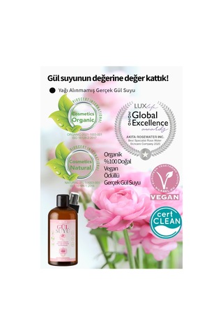 Akita Doğal Yağı Alınmamış Mini Gül Suyu 50 ML