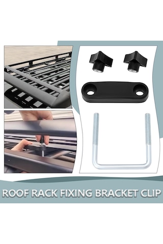 Tavan Kutusu Braketleri U Şeklinde Kelepçeler Tavan Montaj Kelepçesi Bagaj Rafı Aksesuarları Tavan Rafı Desteği Tavan Rafı Aksesuarları