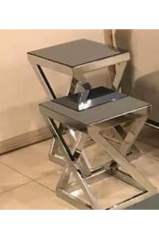 Zlf Zigon Z Ayak Lüks Orta Ve Zigon Sehpa Takım El Yapımı