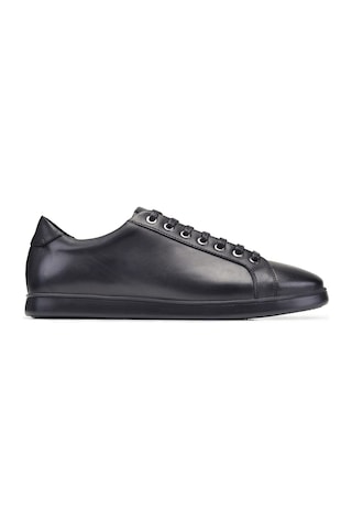 Siyah Sneaker Erkek Ayakkabı -12329--antik Siyah - Taban Siyah Çok Renkli