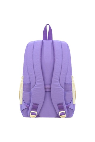 Gigi Luxe Su Geçirmez Ortopedik Çok Bölmeli Sırt Çantası Laptop Çantası Okul Çantası Mor Mor