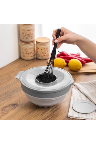 Porsima S-00113 Katlanabilir Süzgeç Mikser Karıştırma Kabı Seti
