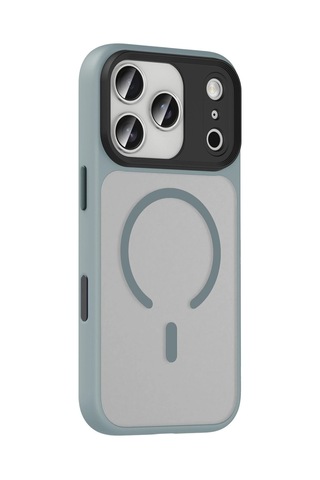 Apple iPhone Uyumlu 17 Pro Megane Magsafe Kapak - Titan Gri