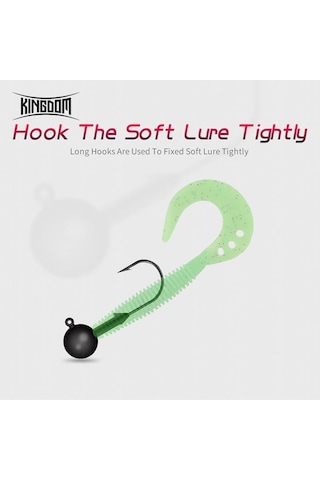 Krallık Krank Jig Kafa Kanca Balıkçılık Tek Kanca Yüksek Kaliteli Mücadele Kafa Ji Yumuşak Solucan İğne, Fırdöndü, Kurşun 57048537