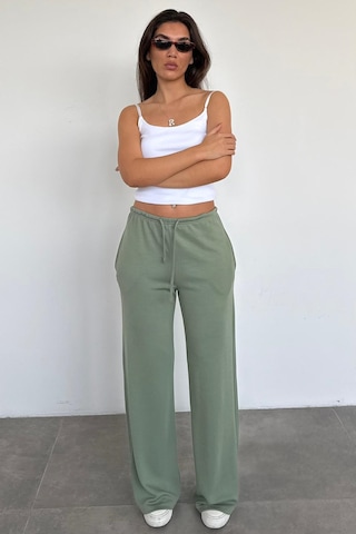 Mint Yeşili Geniş Paça Barrel Fit Eşofman Altı Mg2646 Mint Yeşili