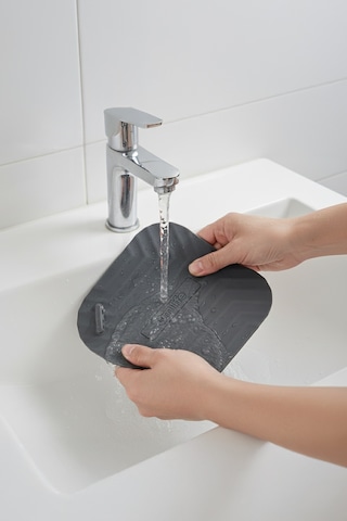 Gri Silikon Kötü Koku Önleyici Kare Gider Kapağı Tıpası – Banyo, Mutfak ve Balkon Lavabo Giderleri İçin