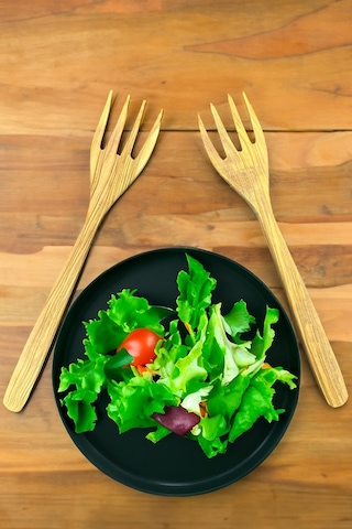 Zeytin Ağacı Çatal Seti 2li El Yapımı Ahşap Salata Çatalı