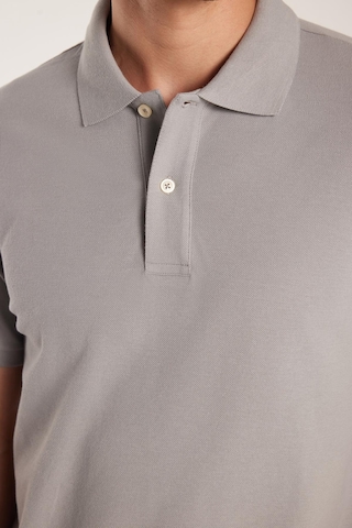 Tudors Erkek Slim Fit Dar Kesim %100 Pamuk Gri Polo Yaka Tişört-32790 Gri