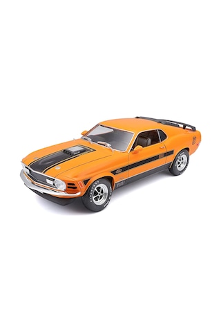 Maisto 1/18 1970 Ford Mustang Mach 1 - Turuncu