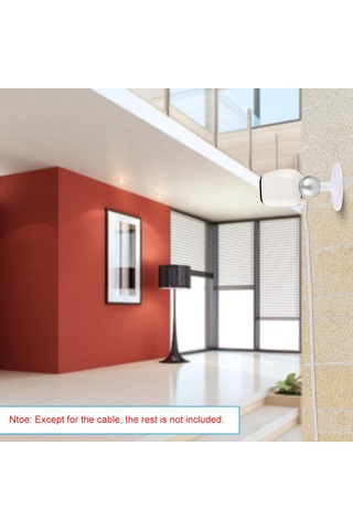 Neevoyu Arlo Pro/pro 2/go/light İçin 9 Metre Su Geçirmez Pvc Düz Güç Kablosu Şarj Üstü Yok