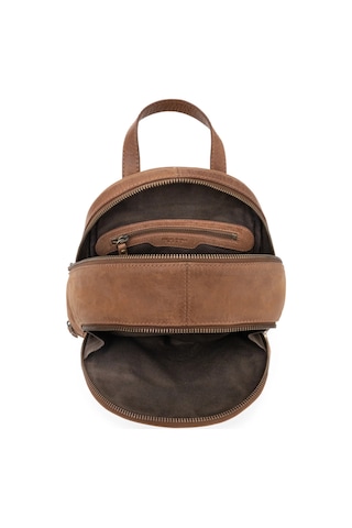 Th Bags Berliner Bags Florence Vintage Deri Kadın Günlük Çantası, Su Geçirmez Küçük Sırt Çantası, Kahverengi