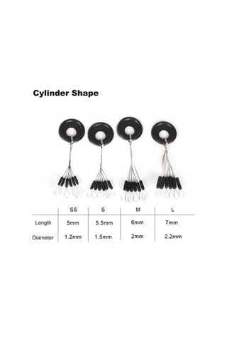 Ebitda Esnek Ve Hafif Balıkçı Lastik Durdurucular - 6'lı Set, Balıkçılık Aksesuarı