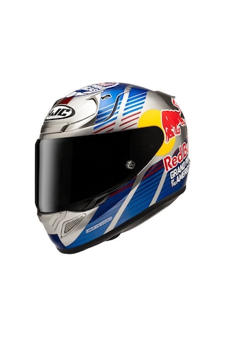 Hjc Rpha12 Red Bull Austin Gp Iı Mc21 Kapalı Motosiklet Kaskı Beyaz - Kırmızı - Mavi