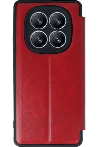 Newface Xiaomi Redmi Note 14 Pro 4g Kılıf Flip Cover - Kırmızı Resimdeki