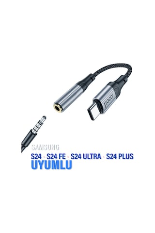 Samsung Uyumlu S24 Fe-ultra-plus Typec 3,5 Kulaklık Dönüştürücü Çevirici