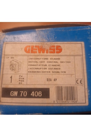 Gw 70 406 32a 4p Ip 65 Pako Şalter