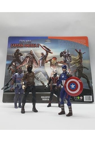 Super Hero Civil War Süper Kahramanlar 4 Lü Set süpriz