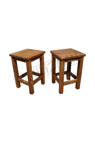 Ortoklaz Masif Ahşap Tabure