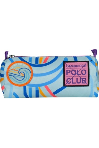 Cambridge Polo Club Wave Tek Bölmeli Unisex Çocuk Kalemlik Turkuaz