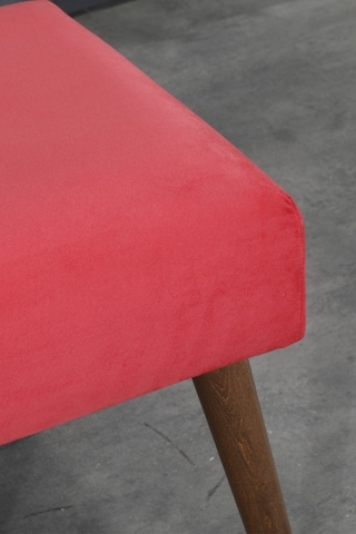 Tocco Ahşap Ayaklı 40x40 Cm Kare Puf Bench-nar Çiçeği