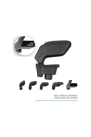 Renault Megane 4 Araca Ozel Kol Dayama Sıyah 2016+