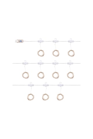 Symbee Usb Led Perde Işık Zinciri 200 Işık 8 Modlu Kumandalı Bakır Tel 3x2m Isı Beyaz Ev Bahçe Noel Dekorasyon Işığı Sıcak Beyaz