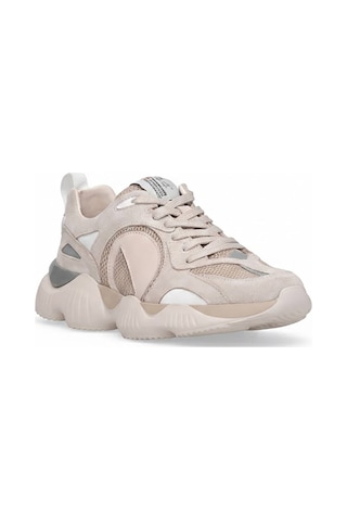 Marcomen 152-23291 Erkek Hakiki Deri Klasik Sneaker Bej Bej